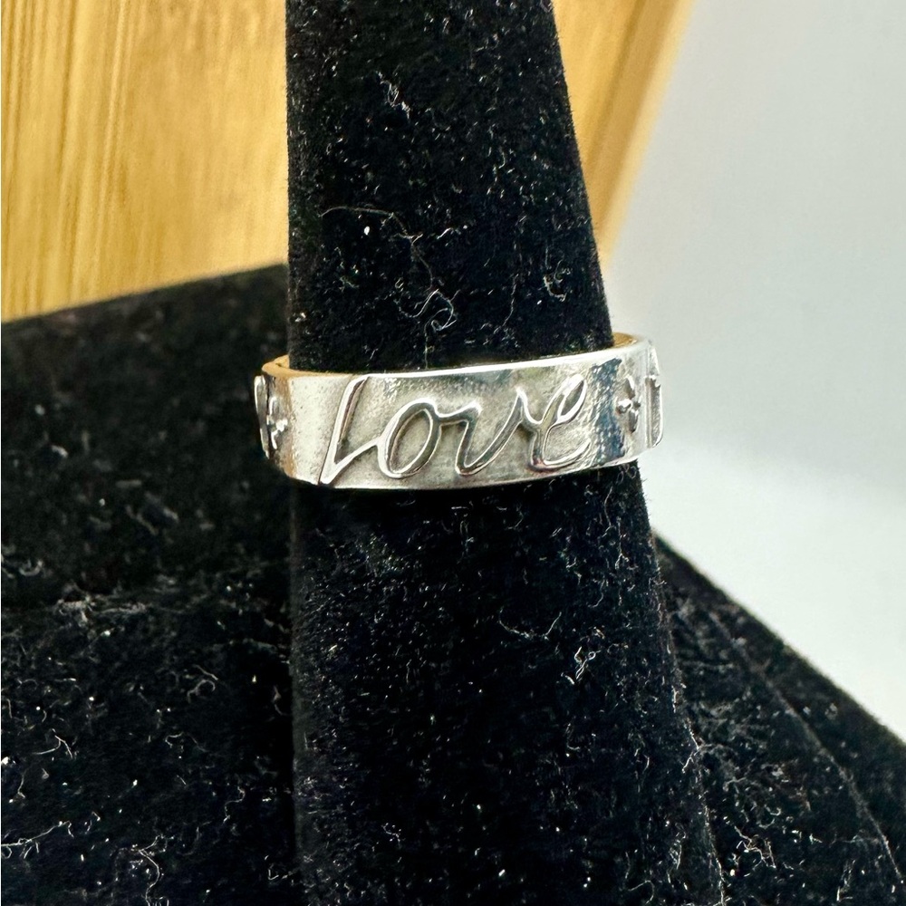 James Avery Sterling Silver Cursive Script Faith … - image 1